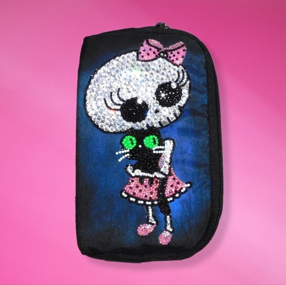 Hand Blinged Rhinestone Covered Wallet